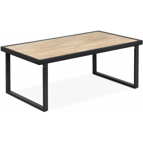 KONSIMO TRIBO Gartentisch  im Loftstil, schwarz