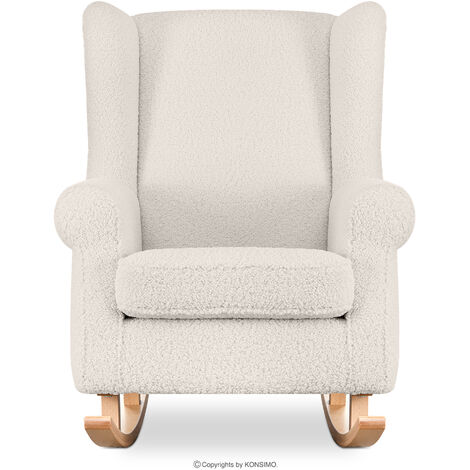 KONSIMO TULES Schaukelsessel, Creme