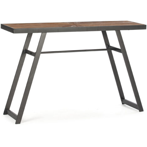 Konsole 120X35X77 Holz/Metall Schwarz