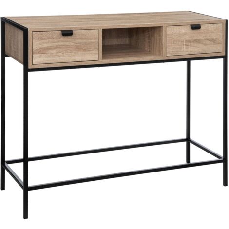 Konsole im Loft-Stil ALIAJ, 100 x 35 x 80 cm