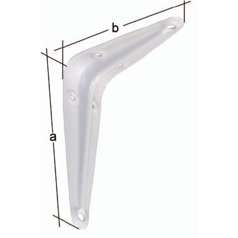Konsole L.200mm H.250mm STA weiß lack.Trgf.114kg GAH