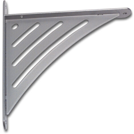 Konsole Sitio starr, Höhe 200 mm, Tiefe 190 mm, Stahl weiß-aluminium lackiert