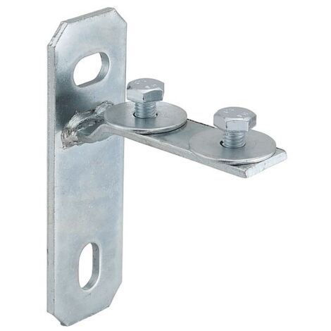 Konsolengrundplatte verzinkt - quer - 50 x 24 x 4 mm - für Profil 27/18 und 28/30
