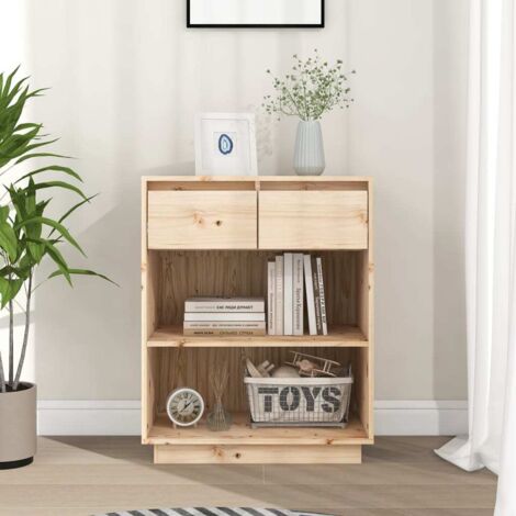 Konsolenschrank 60x34x75 cm aus massivem Kiefernholz