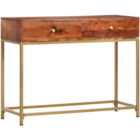 Konsolentisch 100×35×76 cm Massivholz Akazie vidaXL - Braun