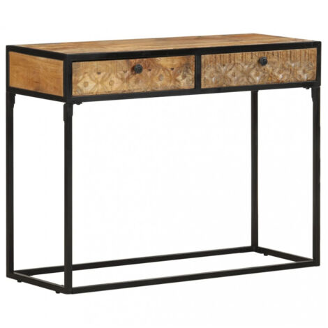 Konsolentisch 100x35x75 cm Mango Massivholz vidaXL