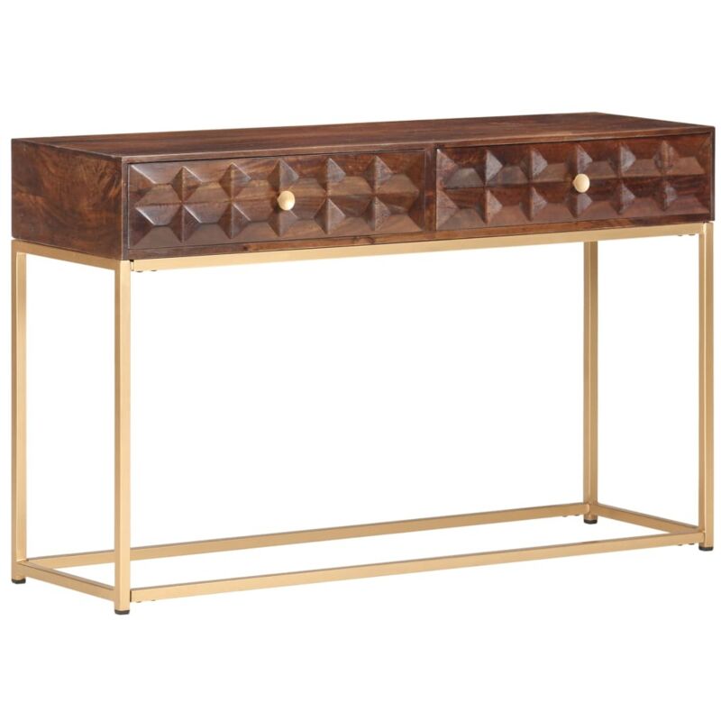 Konsolentisch 122x36x75 Cm Massivholz Mango Vidaxl