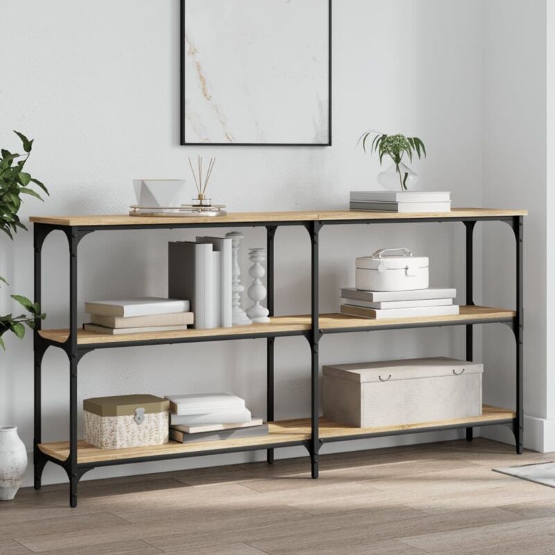Konsolentisch Sonoma-eiche 150x29x75 Cm Holzwerkstoff Vidaxl