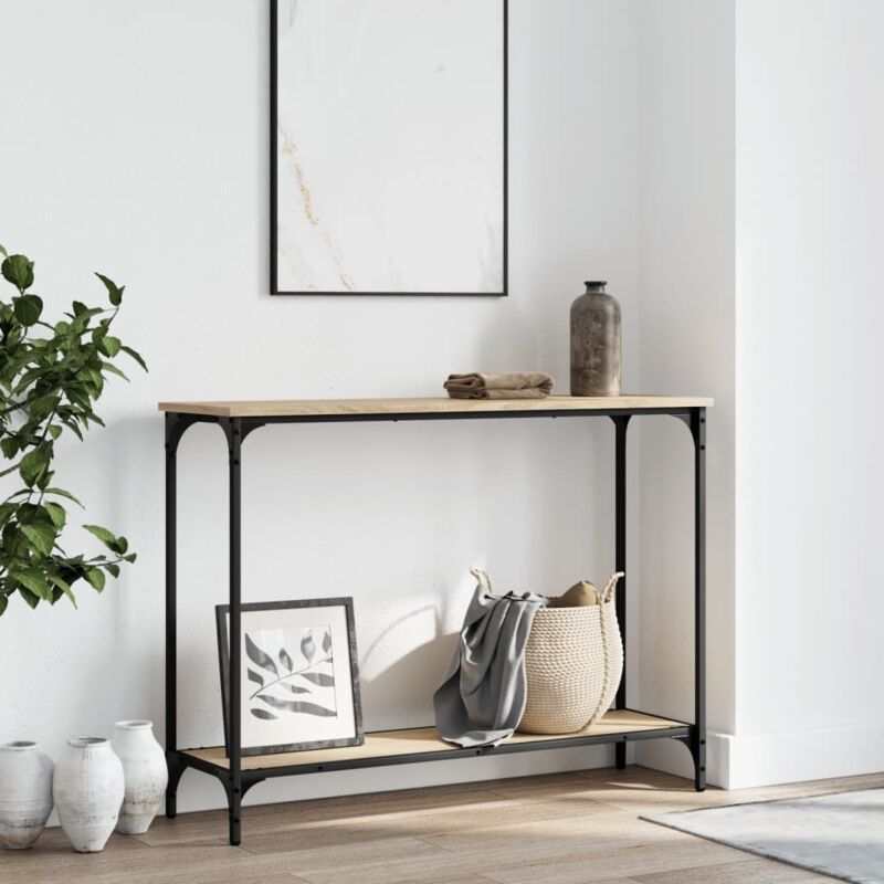 Konsolentisch Sonoma-eiche 101x30, 5x75 Cm Holzwerkstoff Vidaxl
