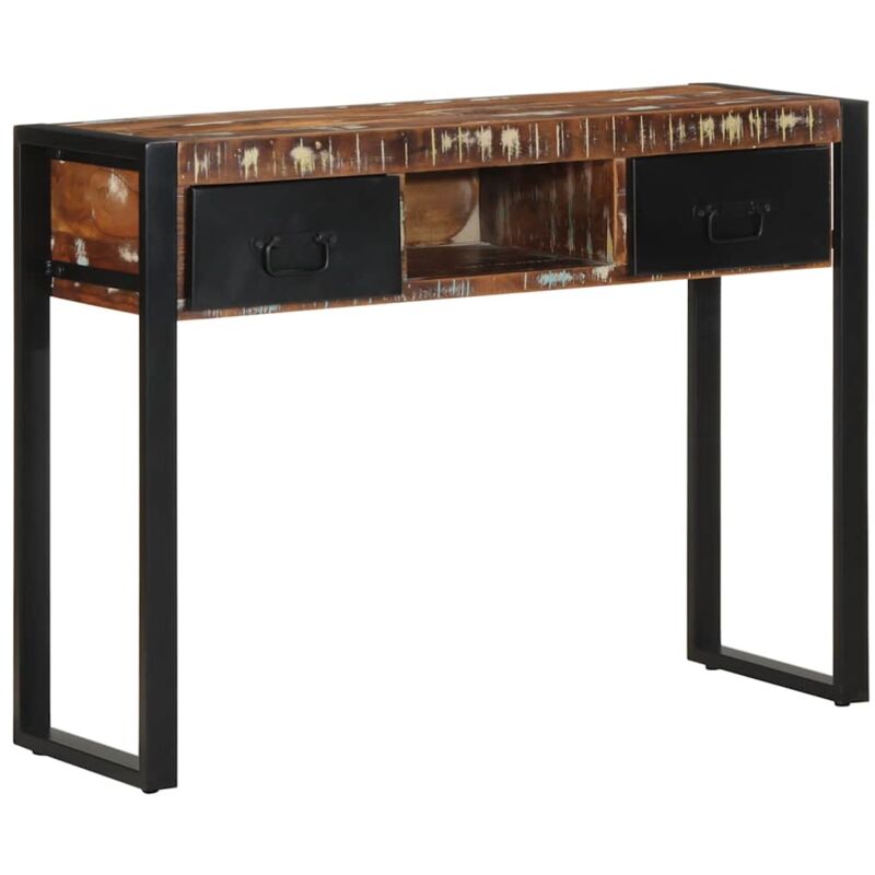 Konsolentisch Mehrfarbig 100x35x75 Cm Massivholz Altholz - Vidaxl