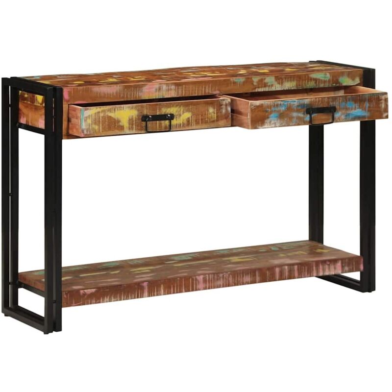 Konsolentisch Mehrfarbig 120 X 33 X 75 Cm Recyceltes Massivholz Vidaxl