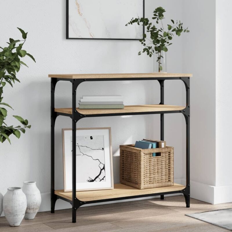 Konsolentisch Sonoma-eiche 75x29x75 Cm Holzwerkstoff Vidaxl