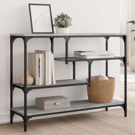Konsolentisch Sonoma Grau 100x30x75 cm aus Spanplatte
