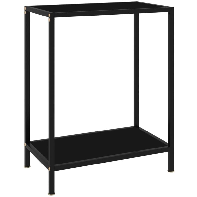 Konsolentisch Schwarz 60x35x75 Cm Hartglas Vidaxl