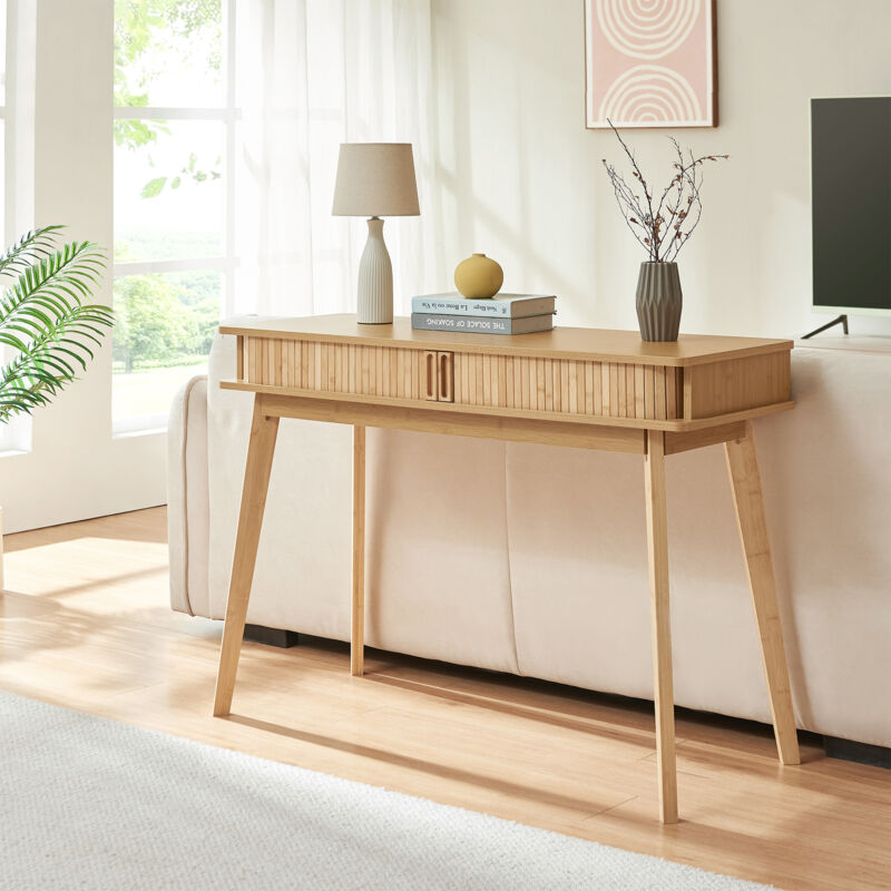 Konsolentisch Tysvær 110x40x78 Cm Bambus [en.casa]