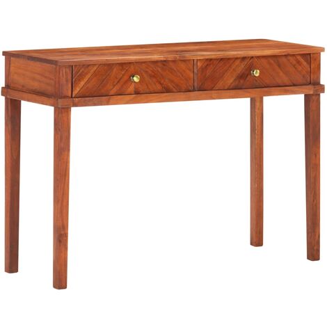 Konsolentisch，Beistelltisch，Sofatisch für kleinen Raum, für Eingang, Flur 110×40×76 cm Akazie Massivholz CIENE576840 BonneVie