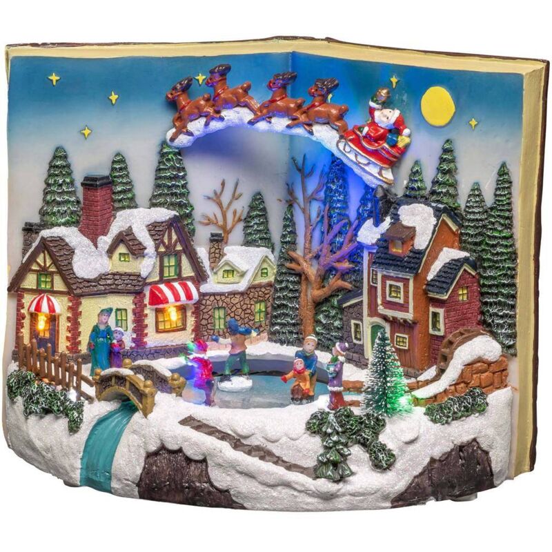 Konstsmide 4218-000 Paesaggio a LED Libro con bambini RGBW LED (monocolore) Colorato alimentazione a scelta, con interr