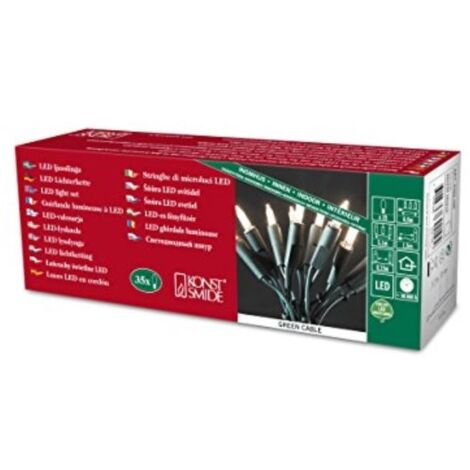Konstsmide 6302-100 Mini-Lichterkette  Innen EEK: G (A - G) netzbetrieben Anzahl Leuchtmittel 35 LED