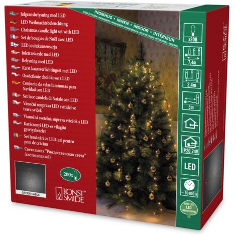 Konstsmide 6361-820 Adatto per uso interno 200lampada(e) LED Nero illuminazione decorativa