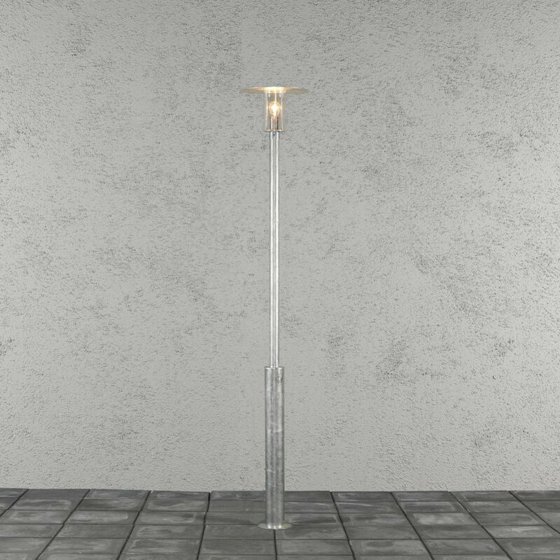 Konstsmide Mode Outdoor Classic Lamp Post Light Galvanised Clear Plastic Rough Proof, IP54