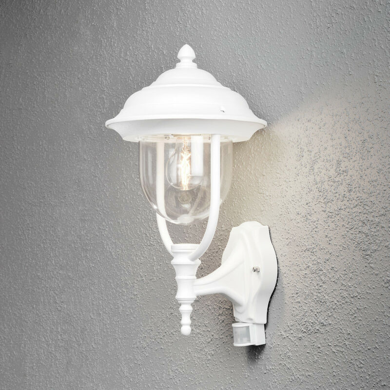 Parma Lanterne d'extérieur classique Up Light pir Blanc, IP44 - Konstsmide
