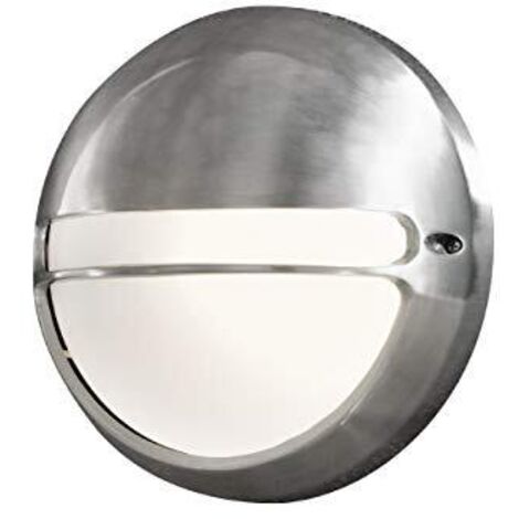 Konstsmide 7333-000 Torino Lampada da Parete, BxPxH 26x12x26 cm, 1 x 60 W, IP44, in Acciaio Inox