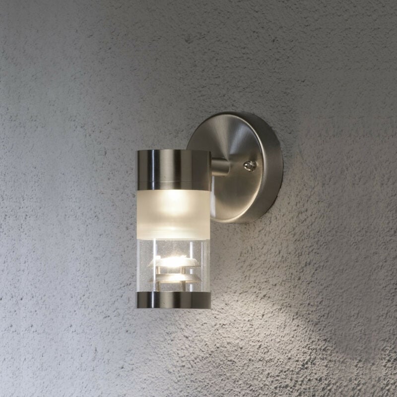 Image of Konstsmide Lighting - Konstsmide Bolzano Faretto da esterno moderno in acciaio inossidabile, IP44
