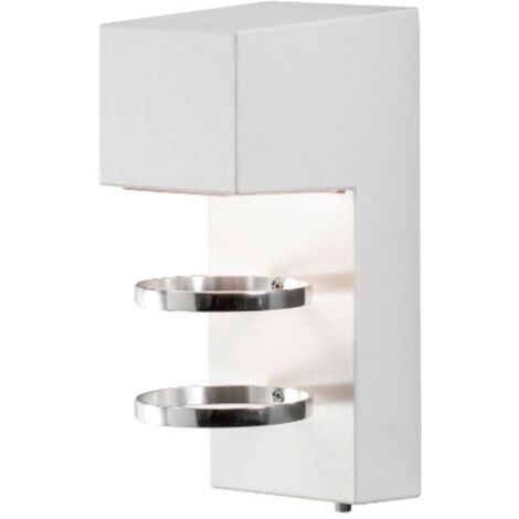 Konstsmide Acerra Applique murale d'extérieur moderne Whitre LED haute puissance 5W, IP54