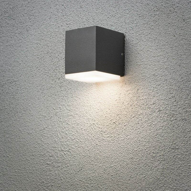 Monza Applique murale d'extérieur moderne led gris foncé, IP54 - Konstsmide