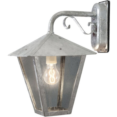 Konstsmide Benu Applique d'extérieur lanterne classique en acier galvanisé, IP23