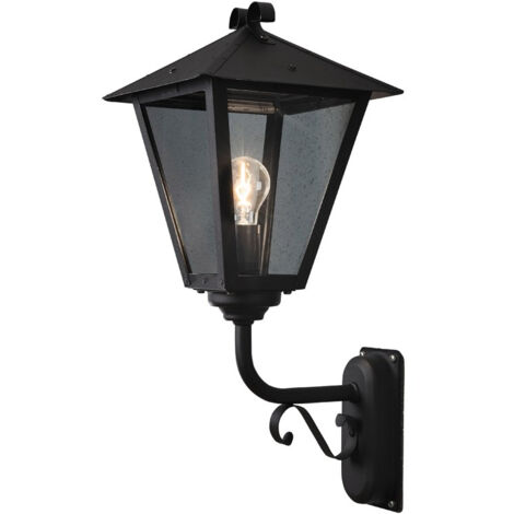 Konstsmide Benu Applique Lanterne Classique Extérieure Noire IP23