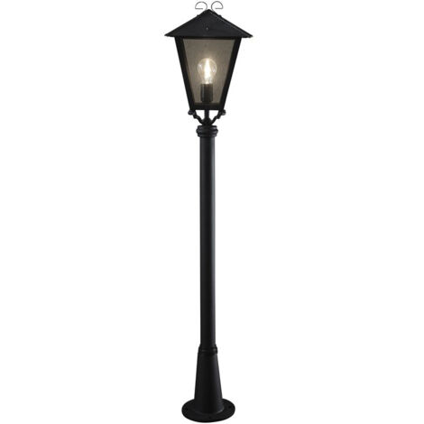 Konstsmide Benu Lanterne Borne d'Extérieur Classique Noire, IP23