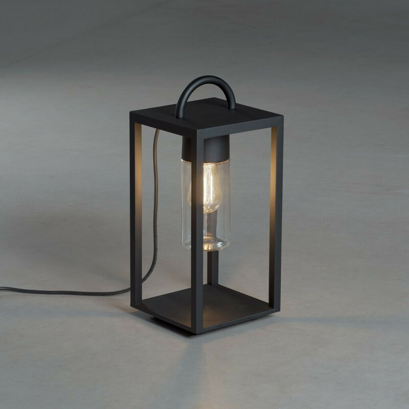 Konstsmide Bologna Lampadaire extérieur moderne E27 230V Noir, IP44
