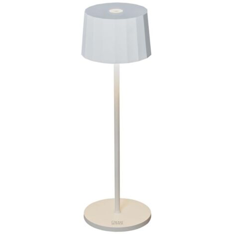 Konstsmide Capri Illuminazione da Tavolo per Esterni, Bianco, 10 x 10 x 36 cm