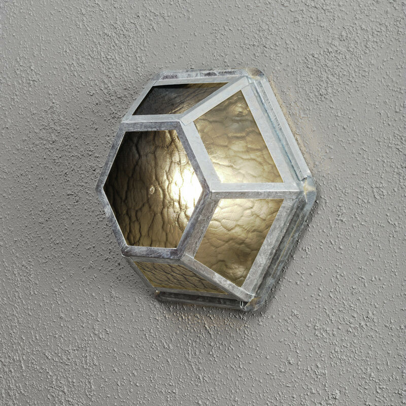 Image of Konstsmide Lighting - Konstsmide Castor Lampada da Parete Classica per Esterni Acciaio Zincato IP23