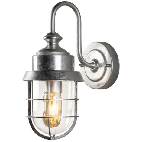 Konstsmide Cerignola  Cerignola Applique Murale Extérieure Lanterne Classique Galvanisé Verre Clair E27, IP44