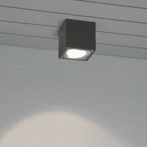 SYRMA OVAL plafonnier tortue LED E27 applique plafond sous-sol garage  balcon terrasse 230V COULEUR NOIRE