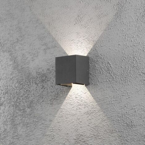 Konstsmide Cremona 7959-370 LED-Außenwandleuchte EEK: G (A - G) LED LED fest eingebaut 6 W Anthrazit