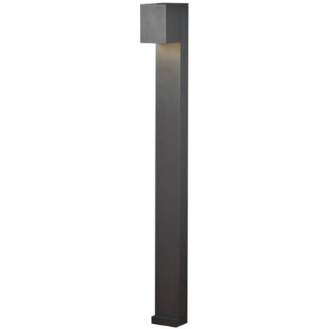 Konstsmide Cremona Poteau court extérieur moderne 8W Borne haute puissance LED Anthracite Faisceau réglable IP54