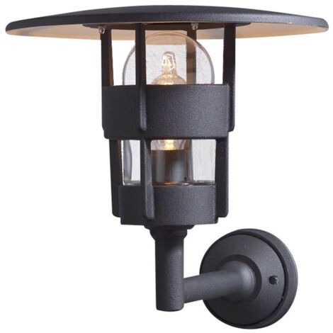 Konstsmide Freja Applique d'extérieur Lanterne classique noire mate, IP23
