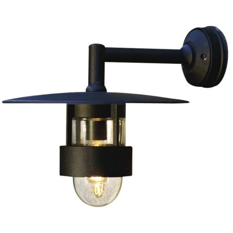 Konstsmide Freja Applique murale d'extérieur classique Down Lantern noir mat, IP23