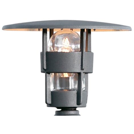 Konstsmide Freja Lampadaire extérieur classique noir mat, IP23