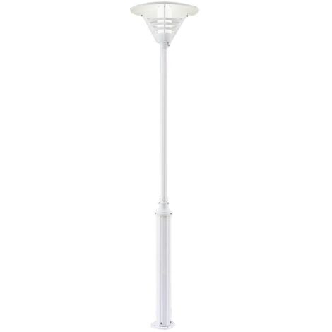 Konstsmide Gemini Tête et lampadaire extérieur classique blanc mat Max Watt 1x 60, E27, IP44