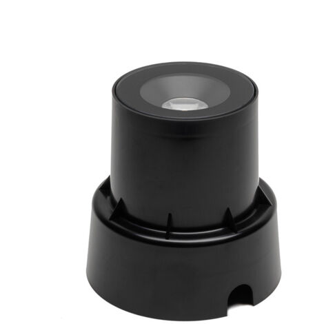 Konstsmide Ground spot Spot Lumineux Effet Extérieur Encastré au Sol Haute Puissance LED 6W - Noir - Dessus Verre, IP65
