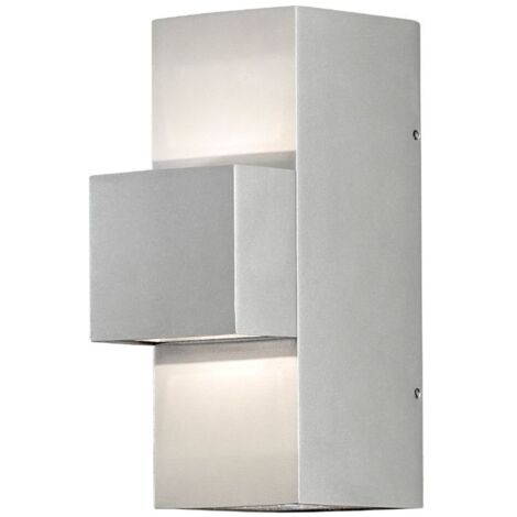 Konstsmide Imola Applique Murale Extérieure Moderne Up Down Aluminium Haute Puissance LED 3x 3W, IP54