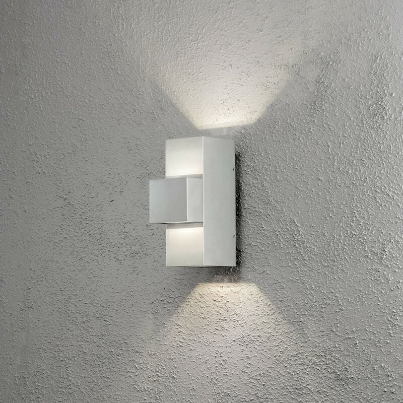 Imola Applique Murale Extérieure Moderne Up Down Aluminium Haute Puissance led 3x 3W, IP54 - Konstsmide