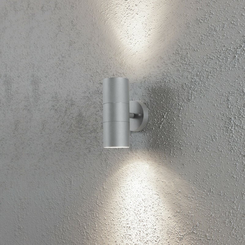 Image of Konstsmide Lighting - Konstsmide Modena Lampada da parete moderna per esterni, Dwn Lg Grey, IP44