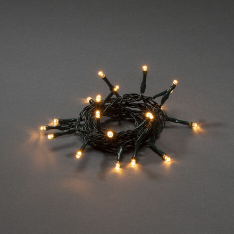 Konstsmide LED Lichterkette 30 bernsteinfarbene Dioden, batteriebetrieben