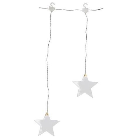 Konstsmide LED Lichtervorhang 8 Plexisterne 605cm x 38-59cm