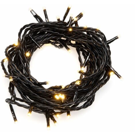 Konstsmide LED Microlichterkette für Außen 120 LED 120 LED, bernstein Lichterkette